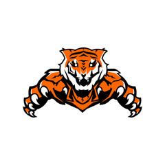 Tiger logo design vector template