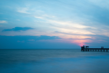 Seascape with sunrise