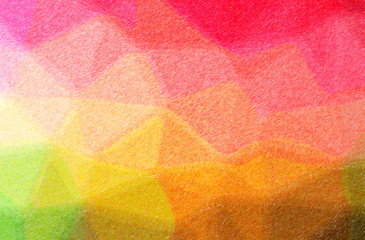 Abstract illustration of orange, pink, red, yellow Color Pencil High Coverage background