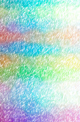 Abstract illustration of blue, green, yellow Abstract Color Pencil background