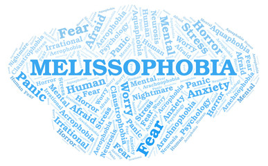 Melissophobia word cloud.