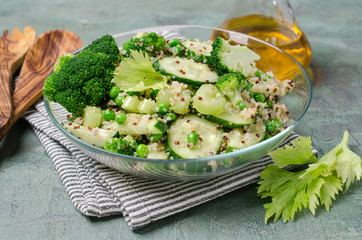 Salad with quinoa