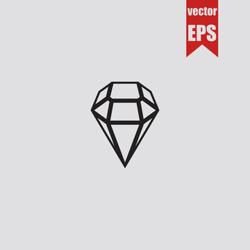 Diamond icon.Vector illustration.
