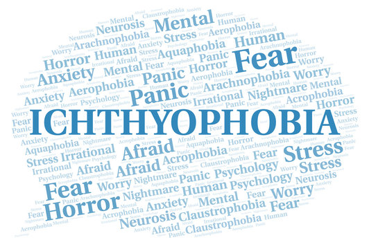 Ichthyophobia word cloud.
