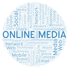 Online Media word cloud.
