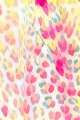 abstract colorful spotted art