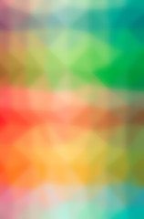 Abstract illustration of green, orange, pink, red, yellow through the tiny glass background