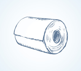 Toilet paper. Vector drawing