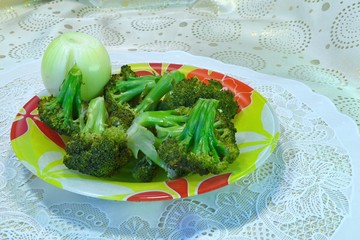 Peking cabbage on a plate