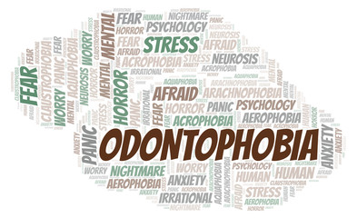 Odontophobia word cloud.