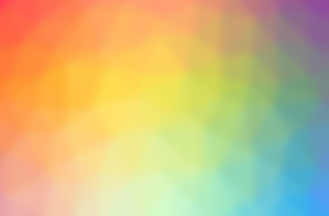 Obraz premium Abstract illustration of green, orange, yellow through the tiny glass background