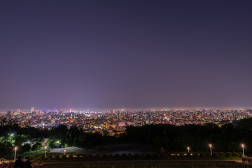 Obraz premium 旭山公園からの札幌市内