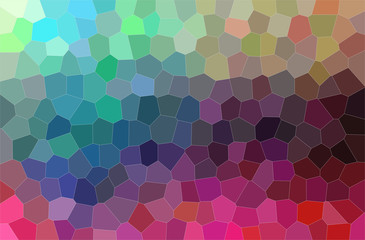 Abstract illustration of purple, red and blue bright middle size hexagon background.