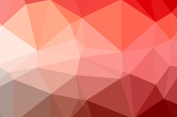 Illustration of abstract Red horizontal low poly background. Beautiful polygon design pattern.