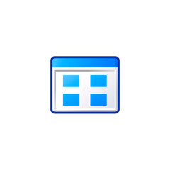 browser vector icon. flat design