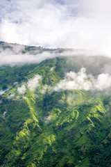 Mountain in the cloud and fog, Himachal