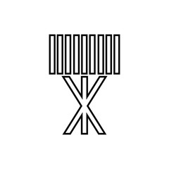 Table or desktop lamp for bedroom, office, living room isolated flat vector icon