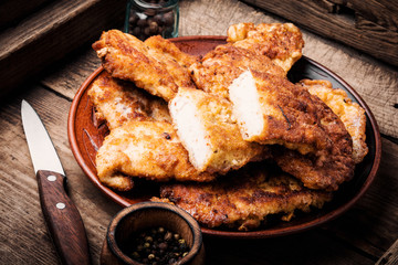Grilled chicken breast steak
