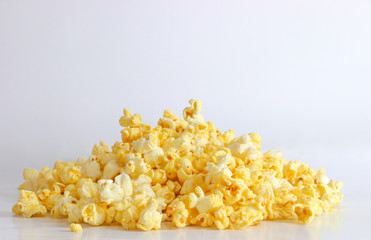 Popcorn Close up for white background