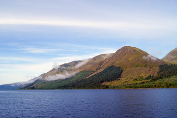 Mountain at loch Linnhe in the Scottish Highlands