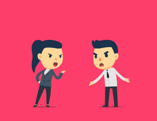 the worker spouse is having an argument