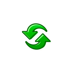 recycle vector icon. flat design