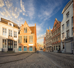 Fototapeta na wymiar old architecture in Ghent, Belgium.