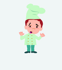 Chef makes a gesture of tired resignation.