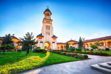 The Coronation Orthodox Cathedral and Roman Catholic cathedral in Fortress of Alba Iulia