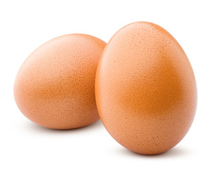 chicken egg, isolated on white background, clipping path, full depth of field
