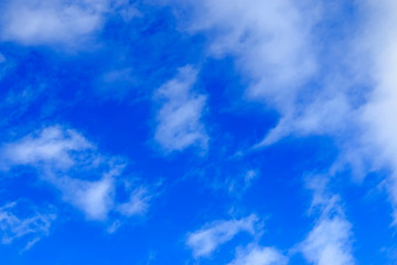 blue sky and white clouds