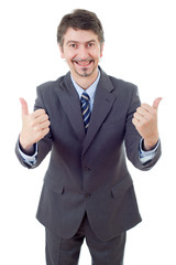 businessman thumb up