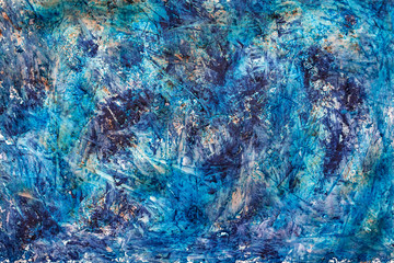 Obraz premium Abstrakcyjne tło w odcieniach błękitu. Tło o ciekawej fakturze powierzchni.