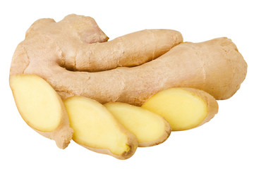ginger, isolated on white background, clipping path, full depth of field