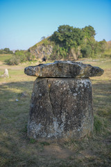Plain of jar of Xiengkhouang Province Lao PDR Country