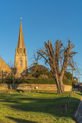 Village Green Todenham, Gloucestershire, UK