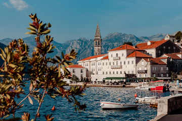 Fototapeta premium View of the village of Perast. Montenegro