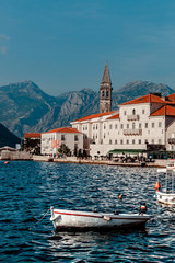 View of the village of Perast. Montenegro