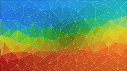 Foto auf Alu-Dibond Flat triangle multicolor geometric wallpaper © igor_shmel