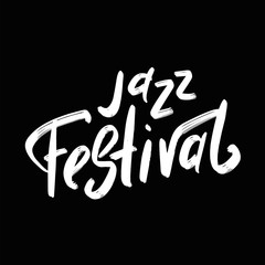 Jazz festival lettering.