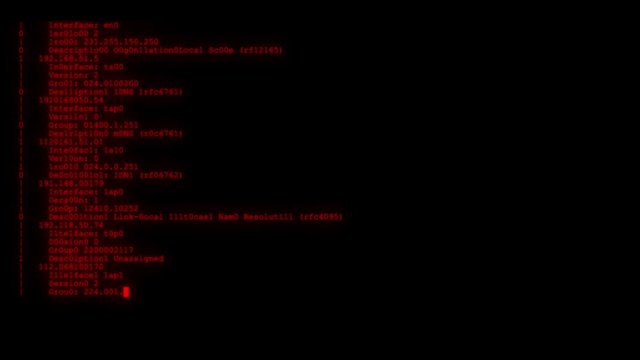 encrypted fast long scrolling programming security hacking code data flow stream on red display new quality numbers letters coding techno joyful video 4k stock footage