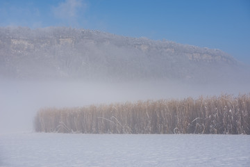 Winterlandschaft bei Feldkirch in Vorarlberg