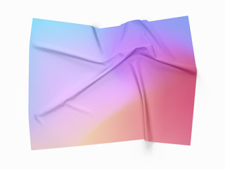Wrinkled gradient ombre crumpled paper