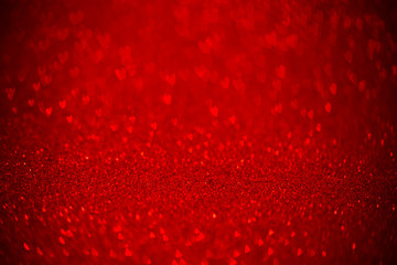 Red de focused hearts background