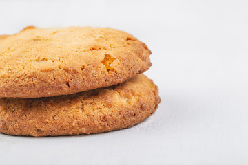 two pieces of fresh delicious shortbread biscuits