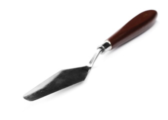 Painting spatula isolated on white background