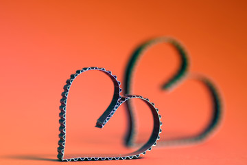 heart shape text happy retro