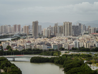 Fototapeta premium Modern City river