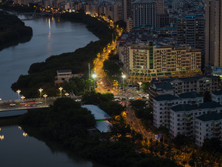 Fototapeta premium Modern City at Night