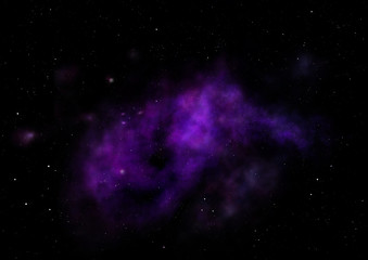 Fototapeta premium Small part of an infinite star field. 3D rendering